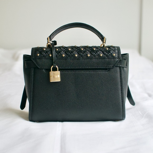 NEW Michael Kors Small Black Top Handle Satchel - Picture 2 of 3